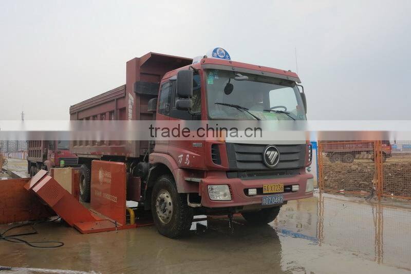 Construction Site Vehicle Wash Machine PE-WW200, Engineering Truck Wheel Wash Equipment, Trash Dump Vehicle Washing System