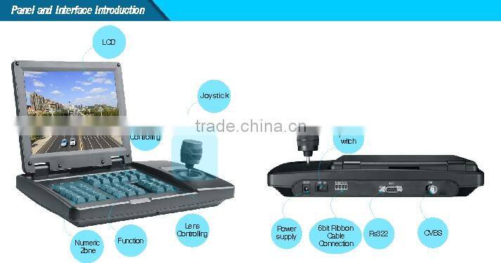 8" TFT-LCD Large screen High Speed Dome Camera 3D Joystick PTZ Keyboard Controller Control Vehicle P/T/Z Camera