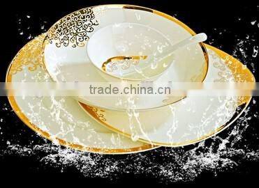 58 pcs turkish luxury design porcelain dinner set