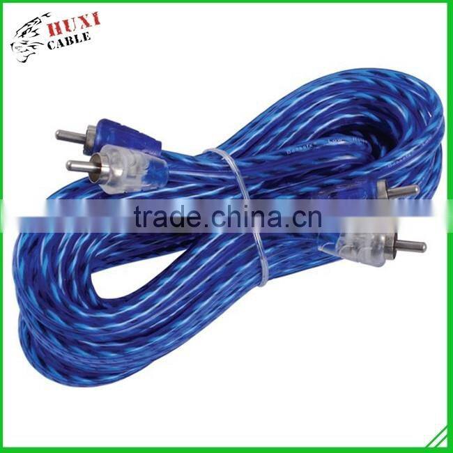 Haiyan Huxi China Supplier Fashion Design Useful Japan Video 10 Pin Mini Din To L Shape Rca Audio Video Cable