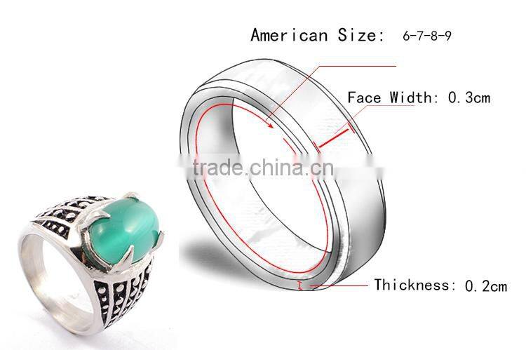 Jewelery factory guangzhou big size silver rings for men