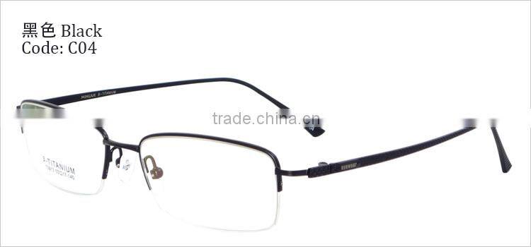 Half-rim half titauium mens 2014 new style glasses frames spectacle frames manufacturers