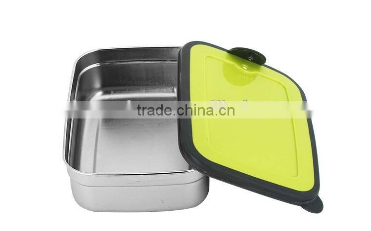 Caitang factory stainless steel 3pcs set food storage containers lunch box