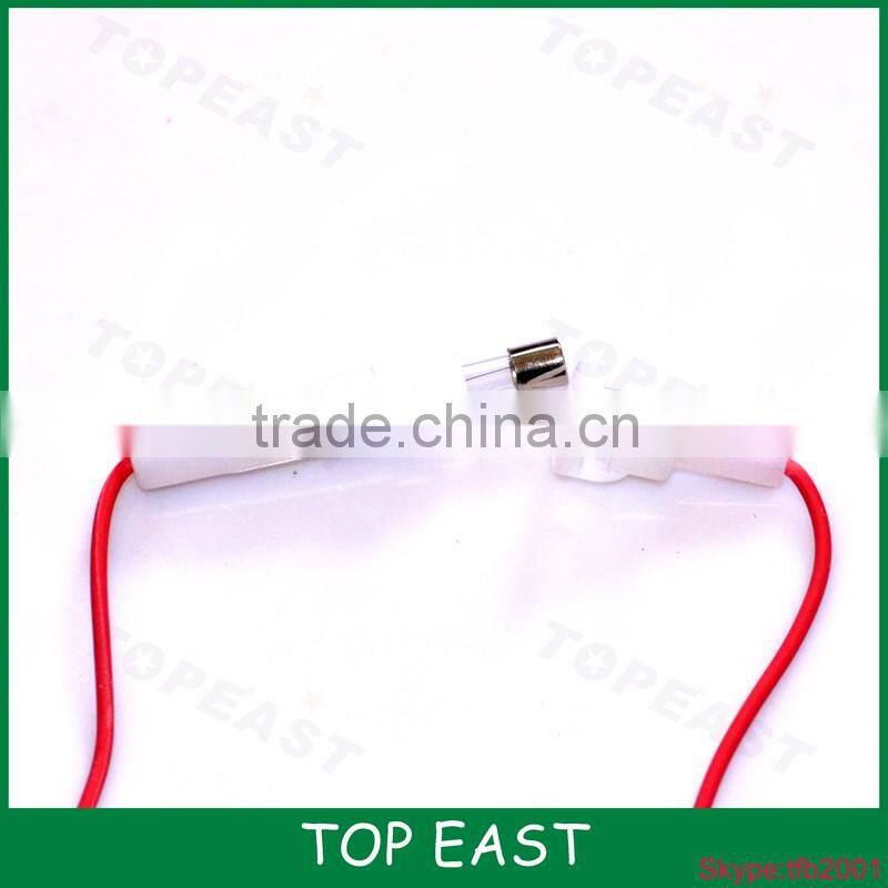 RED Black booster clamps jump lead cable battery clip charging covered with fuse protect