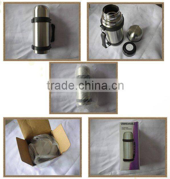 Stainless steel travel vacuum flask