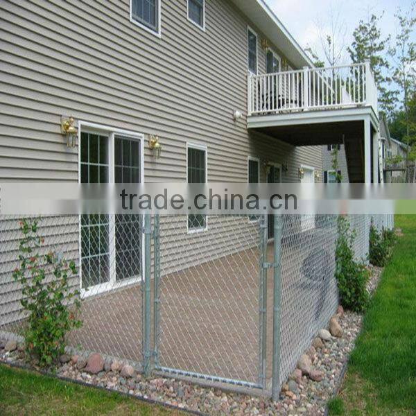 Galvanised chain wire fencing gates