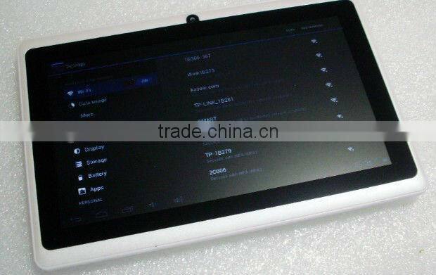 Wholesale facotry price 7 inch q88 A23 dual core capacitive touch screen android tablet