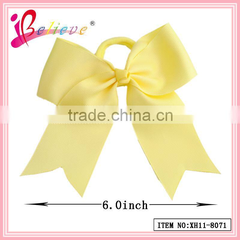 High cost performance factory wholesale ribbon bow covered elastic hair bands (XH11-8071)
