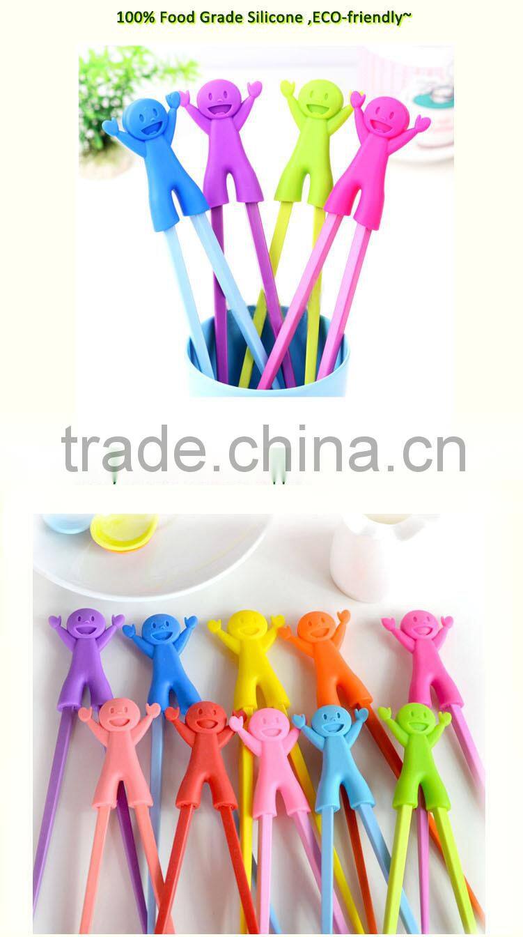 2015 pro-environment silicone chop sticks /silicone chopsticks holder /silicone cute kids