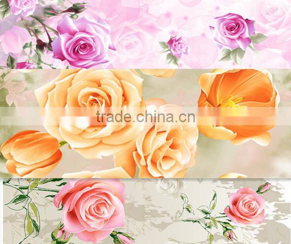 twill polyester material fabric disperse printed textiles fabric for home textile/polyester brushed flower designs fabric