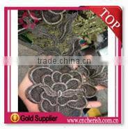 Fashion guipure lace fabric bridal sequins french net for wedding decorations