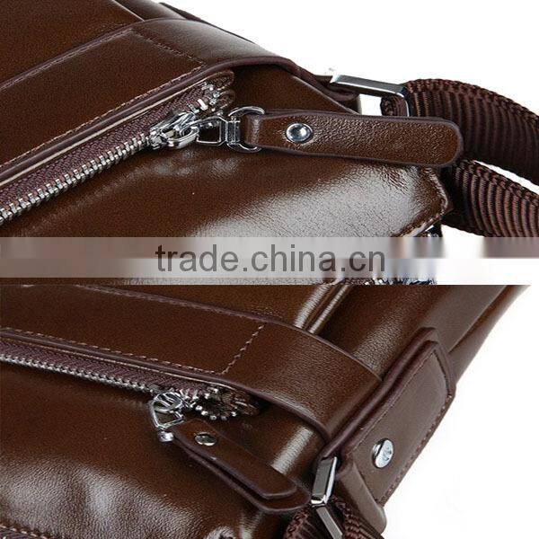 Cheap high quality lightweight men's leather kids briefcase