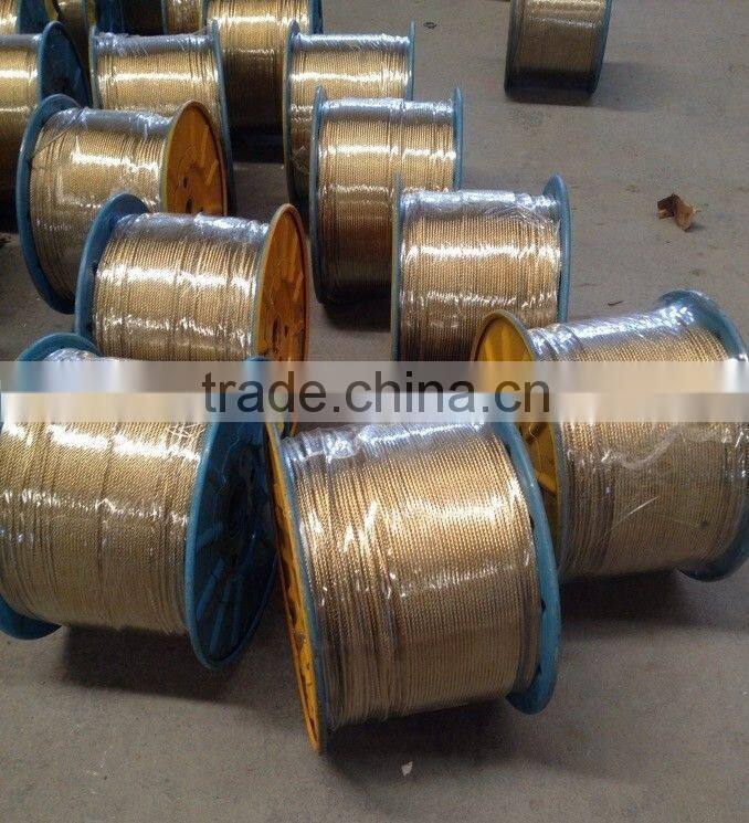 Copper coated steel wire rope