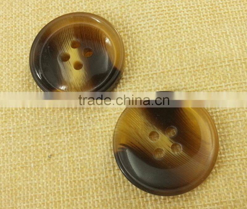 Polyester Faux horn button