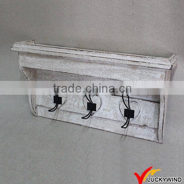 Farm Shabby Chic Hanging Wood Shelf Hook