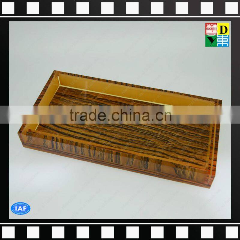 Acrylic clear bathroom shower tray/towel holder