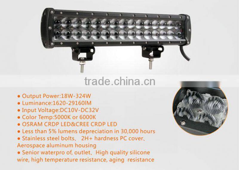 HLE New arrival new design IP68 18w 4 inch led light bar on truck roof