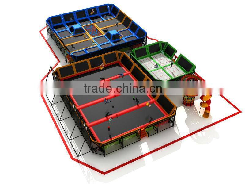 5 Years Warranty High Quality Factory Price Kids Indoor Trampoline Bed for Amusement Park