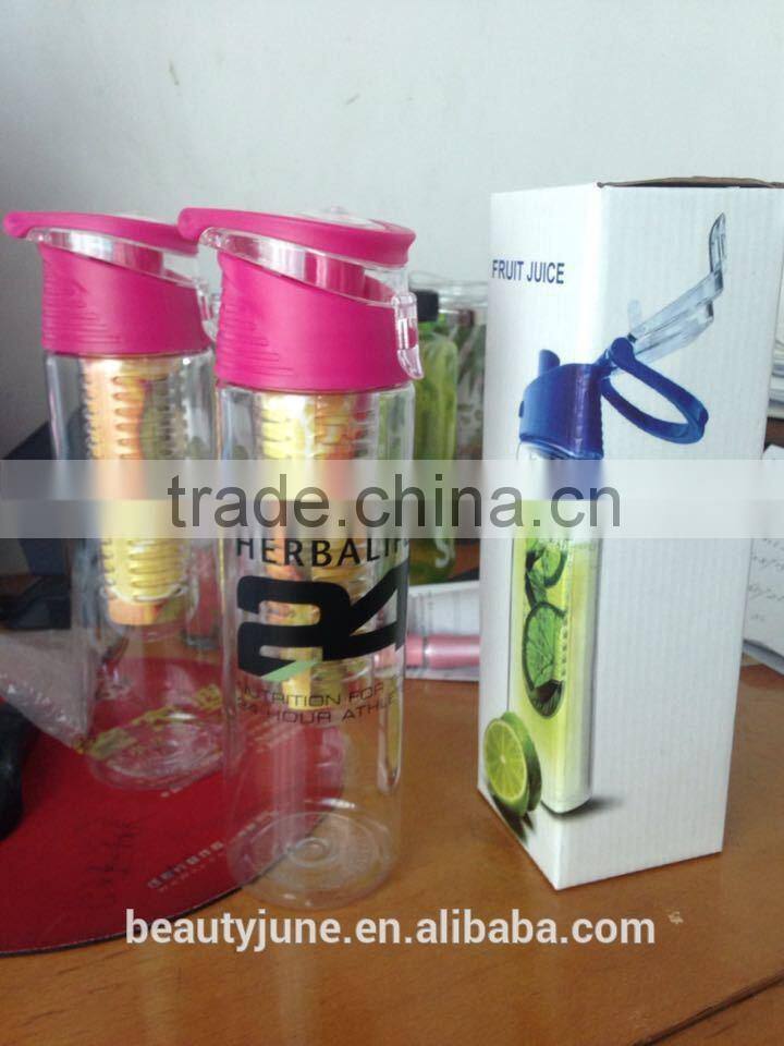2015 new custom logo bpa free tritan fruit infuser water bottle, infuser water bottle Tritan sport water bottle plastic hot sale