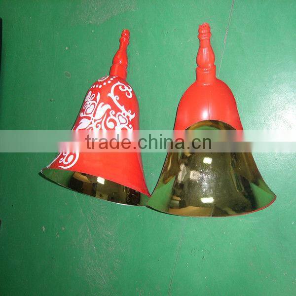 Colorful plastic christmas bell