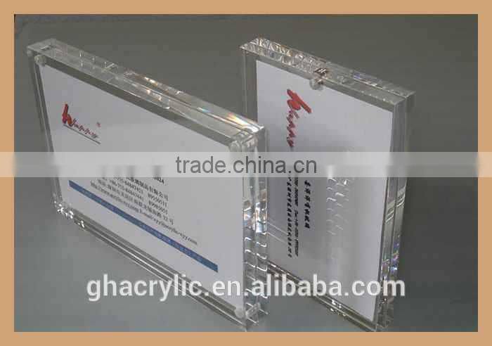 GH-P0031 SGS standard manufacture of block acrylic photo frame digital photo frame