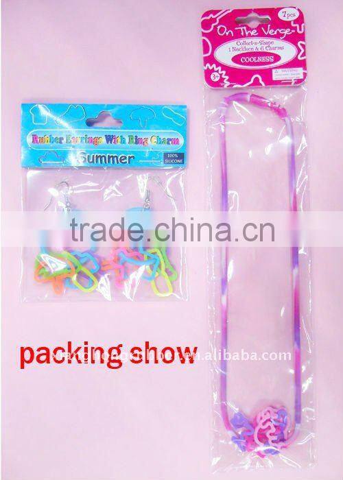 fashionable Promotional gift with silicone earring