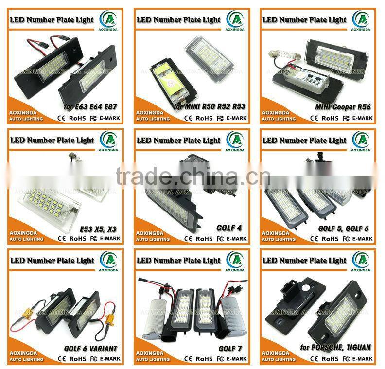 CANBUS LED number license plate light for AUDI TT Q5 A4 A5 S5