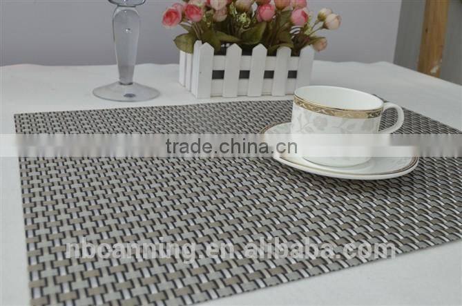 wholesale plastic placemats/cheap placemats/woven pvc placemats for restaurants