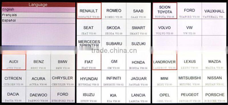 Best Quality Support 10 OBDII test models obd2 obdii code reader 100% original launch x431 129 on hot sales