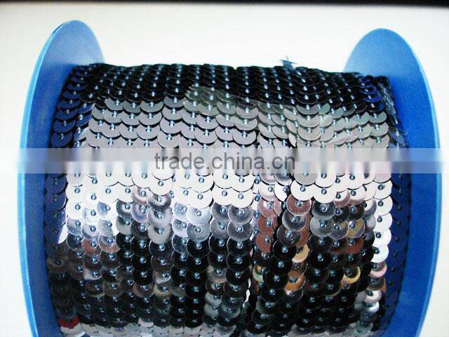 silver base color glass sequins trim 11# 16C-18C