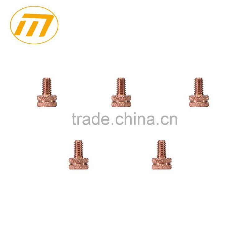 custom brass knurled thumb screw