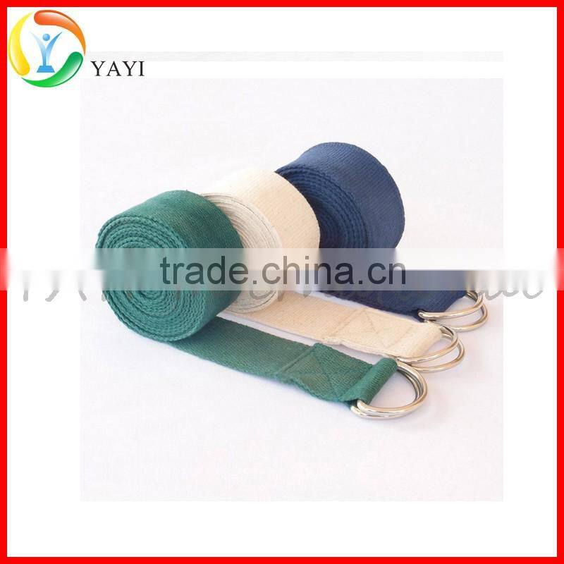 Durable Pilates Stretch D-Ring Buckle Cotton Yoga Straps