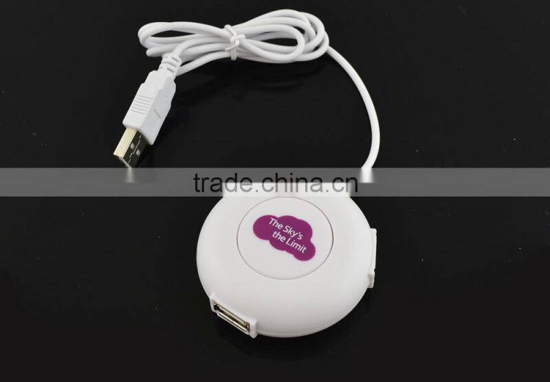 Perfect Promotional Gifts Webkey Round Hub BUtton Shape USB 2.0 Hub Mini Slim Hub