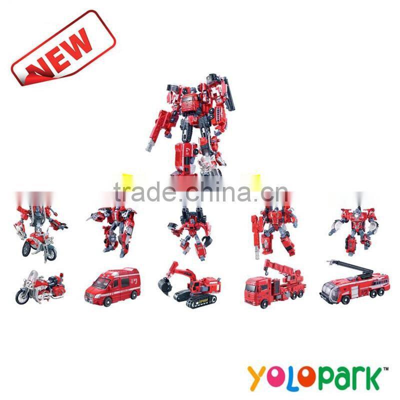 Metal Five In One Deformation Robot Excavator