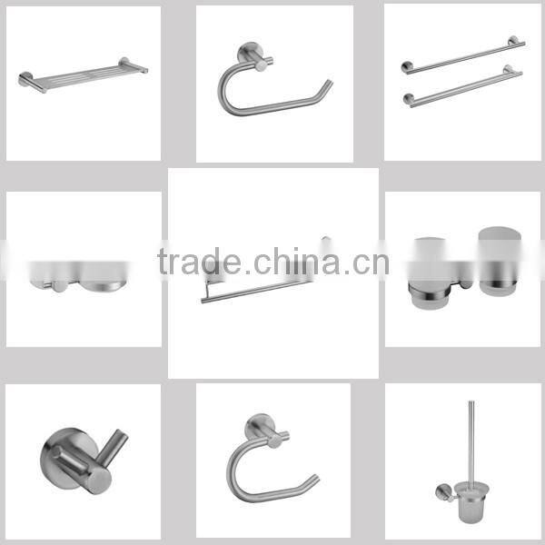 Modern Wall Mounted Low-caben Steel Bathroom hardware Accessories Sets for home bathroom 6D25