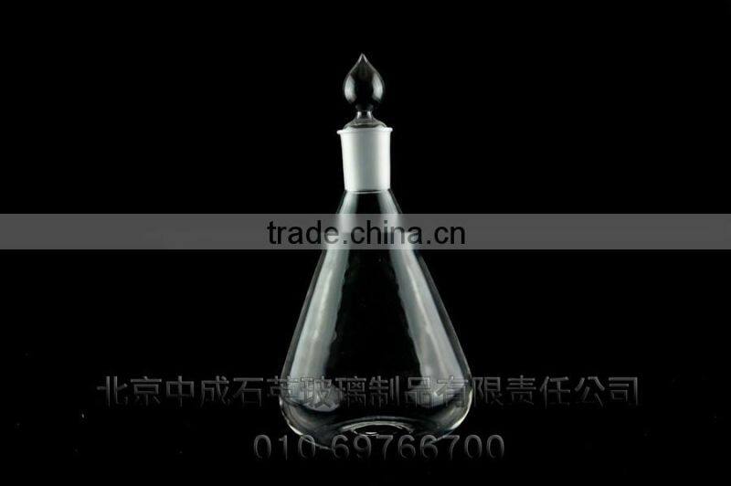 Quartz erlenmeyer/conic glass flask