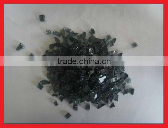 Blue color fire pit glass decoration