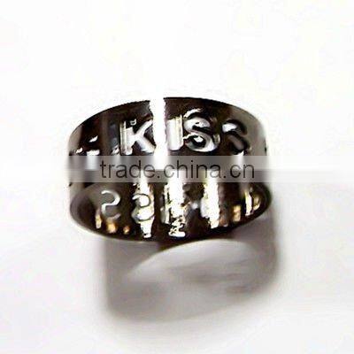 fashion zinc alloy jewelry rings with rhinestone