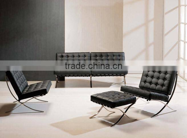 Modern european style furniture, modern style red leather sofa