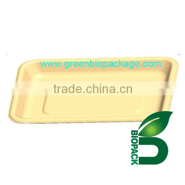 a eco-friendly disposable bamboo tray degragable