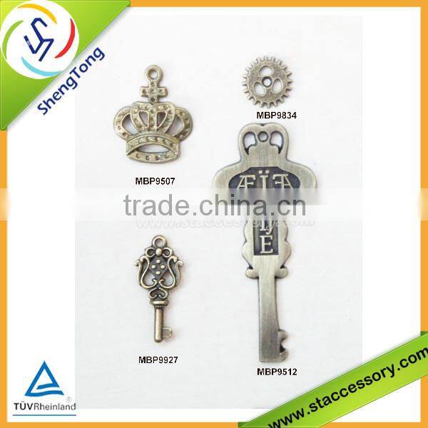 Wholesale Vessels Brzone Tone Key Charms Pendants Findings