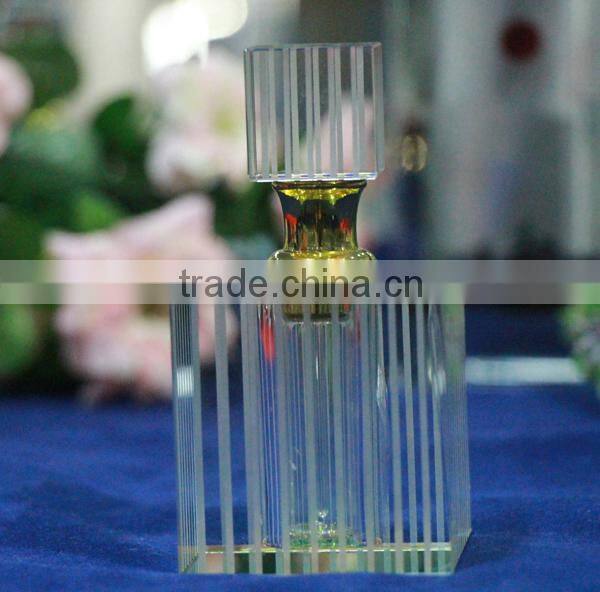 Wholesale wedding gifts crystal metal 3ml glass oil bottles