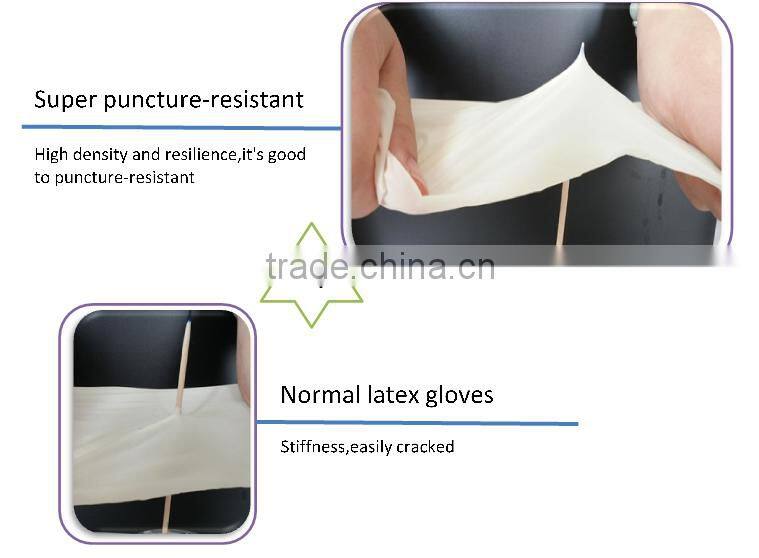 Cheap medical grade powder or powder free latex surgical gloves,packing 1pair/pouch