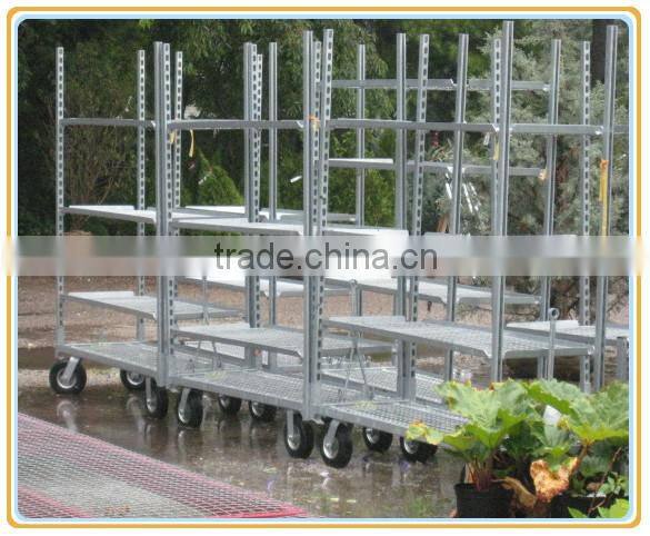 outdoor flower carts/gardening transport cart for sale