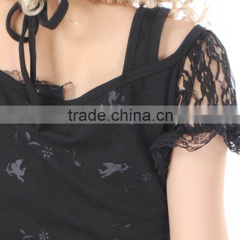 GOTHIC PUNK Lolita LACE QUEEN SHIRT 61194