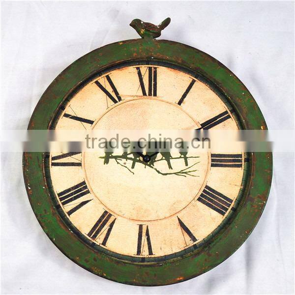 Industrial french style metal old wall clock