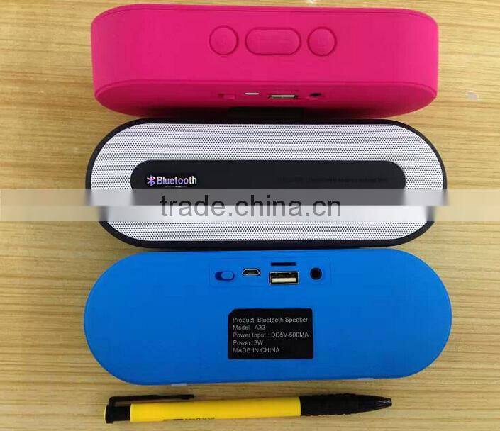 New Mini Unique Design USB Speaker Bluetooth Wireless Speaker With FM Radio TF Card