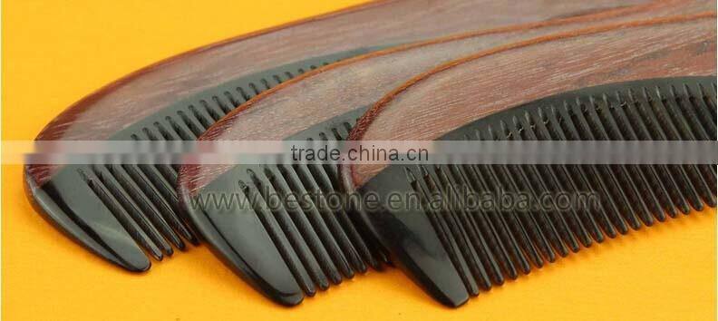 Chinese Hand Crafted OX Horn Wood Comb