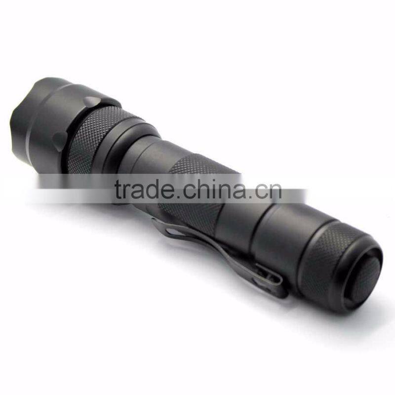 Soshine TC4 LED 900lm 7-Mode White Control Tactical Flashlight- Black (1 x 18650)