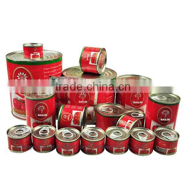 Sweet and sour canned tomato paste for Africa,Middle East
